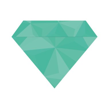 Diamind simgesi. Mücevher tasarımı. Vektör grafiği