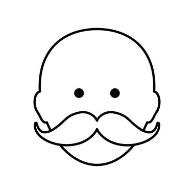 Erkek avatar simge. adam tasarım. Vektör grafiği