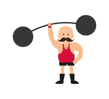 Avatar adam simgesi. Sirk ve karnaval tasarım. Vektör grafiği