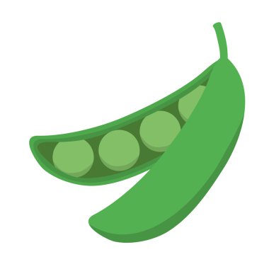 fasulye simgesi. Sebze tasarım. Vektör grafiği