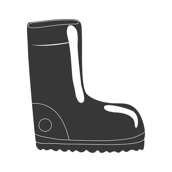 Icono del zapato. Diseño de seguridad industrial. Gráfico vectorial — Archivo Imágenes Vectoriales