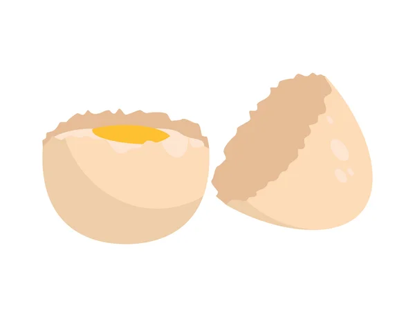 Icono de huevo. Diseño de ingredientes de panadería. Gráfico vectorial — Vector de stock