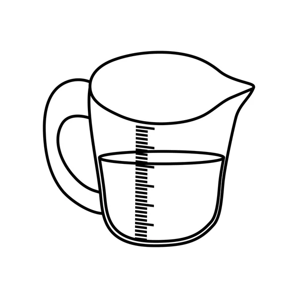Icono del tarro. Diseño de ingredientes de panadería. Gráfico vectorial — Vector de stock