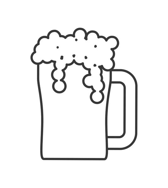 Bebida de cerveja. Design de bebida. Gráfico vetorial — Vetor de Stock