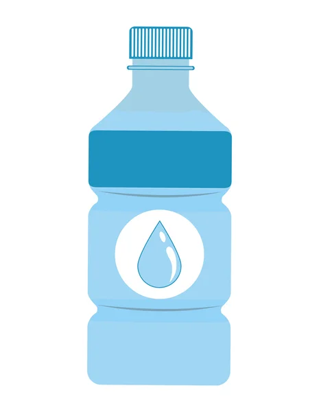 Bebida de botella de agua. Diseño de bebidas. Gráfico vectorial — Archivo Imágenes Vectoriales