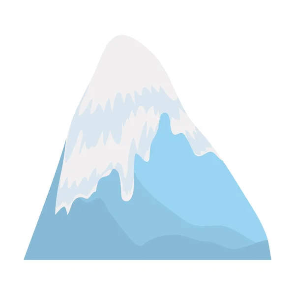 Icona di montagna. Natura cultura del paesaggio. Grafico vettoriale — Vettoriale Stock