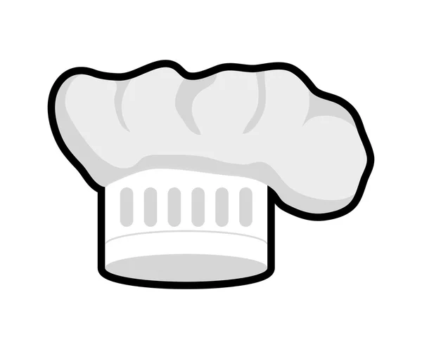 Icono del sombrero de chef. Diseño de menú y cocina. Gráfico vectorial — Archivo Imágenes Vectoriales