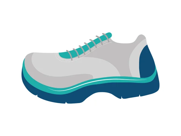 Zapatillas de correr icono. Diseño de estilo de vida saludable. Gráfico vectorial — Vector de stock