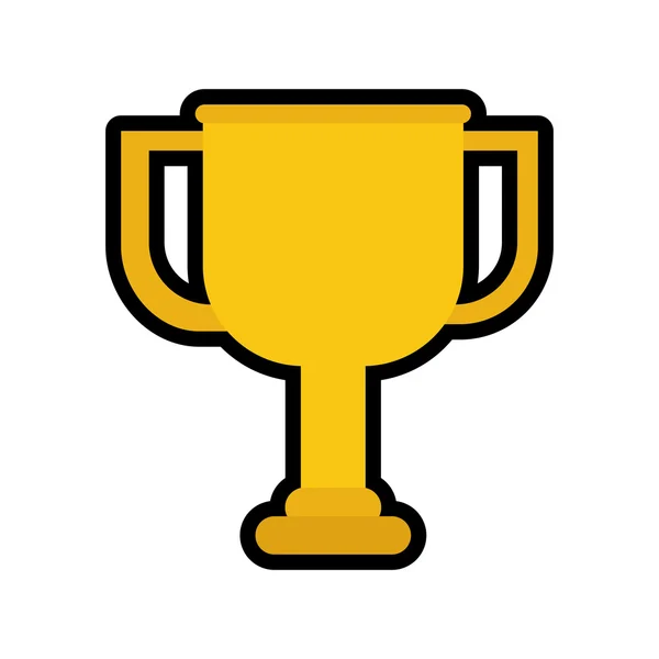 Icono del trofeo. Diseño del ganador. Gráfico vectorial — Vector de stock