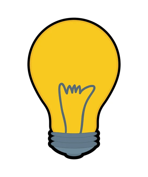 Icône ampoule. Design énergétique. graphique vectoriel — Image vectorielle
