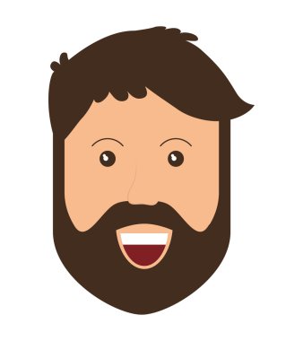 Erkek avatar simge. adam tasarım. Vektör grafiği