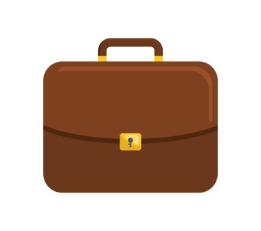 Bavul simgesi. Çanta ve iş tasarımı. vektör grafiği