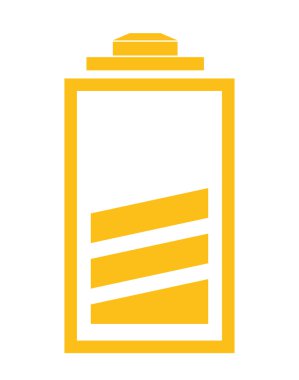 Pil simgesi. Enerji tasarım. vektör grafiği