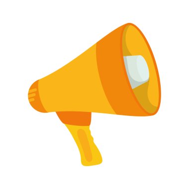 Megafon simgesi. İletişim tasarımı. vektör grafiği