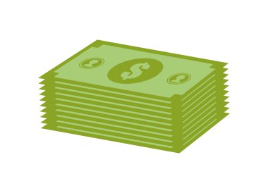 Bill simgesi. Mali madde tasarım. vektör grafiği