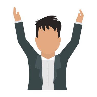 Adam avatar simge. Kişi tasarım. vektör grafiği