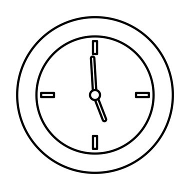 Saat simgesi. Zaman tasarımı. vektör grafiği