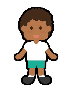 küçük çocuk simgesi. Evlat tasarım. vektör grafiği