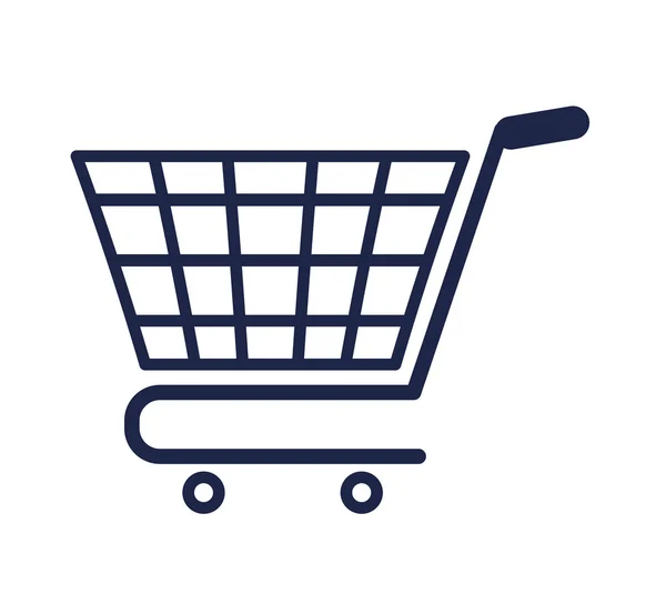 Shopping cart icon. Shopping design. Vector graphic — Stock Vector