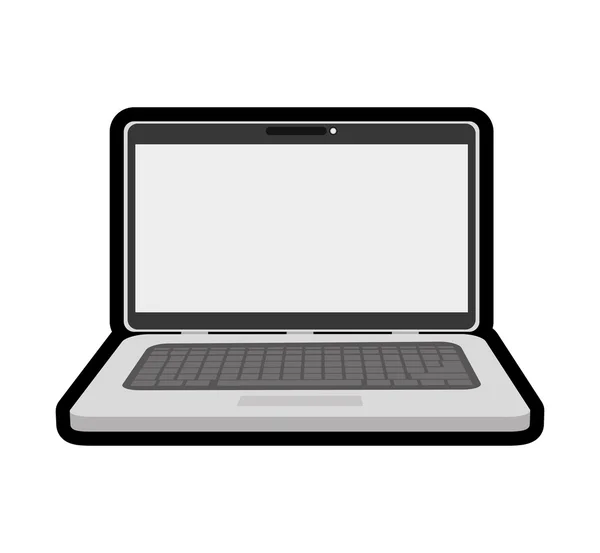 Laptop icon. technology design. Vector graphic — Stock Vector