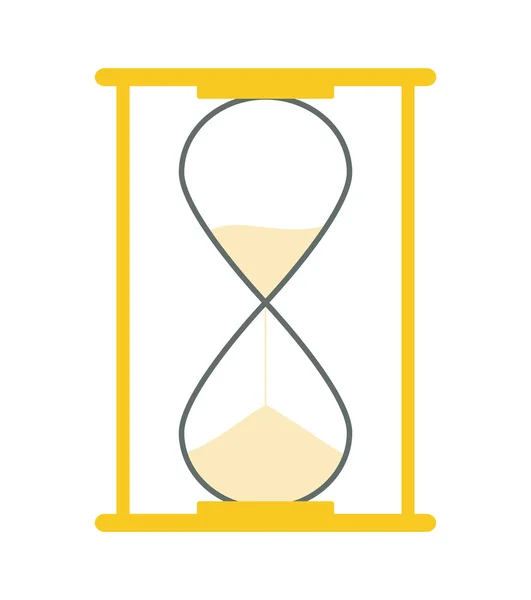 Timglas-ikonen. tid design. vektorgrafik — Stock vektor