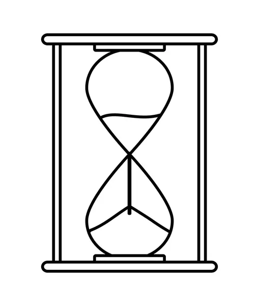 Значок песочных часов. проектирование времени. векторная графика — стоковый вектор
