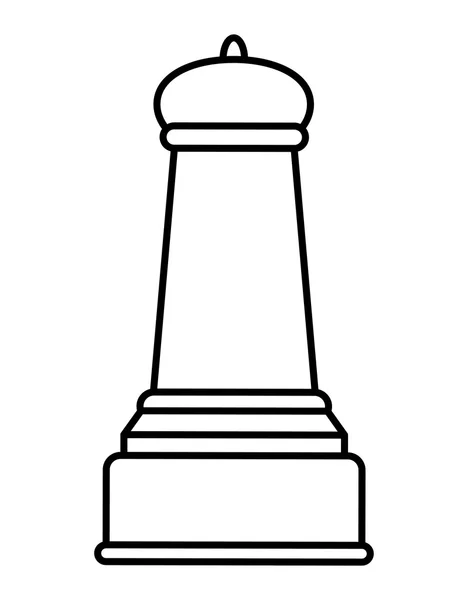Ícone de xadrez. Desenho de jogo. gráfico vetorial — Vetor de Stock