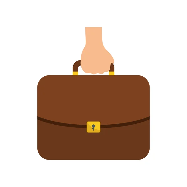 Koffersymbol. Tasche und Businessdesign. Vektorgrafik — Stockvektor