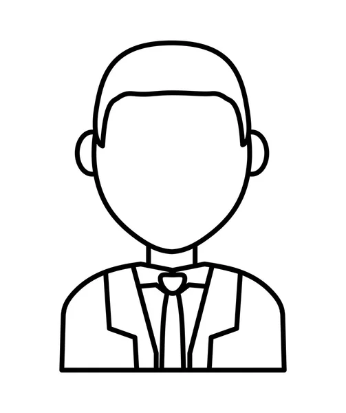 Icona avatar maschile. design uomo. Grafico vettoriale — Vettoriale Stock