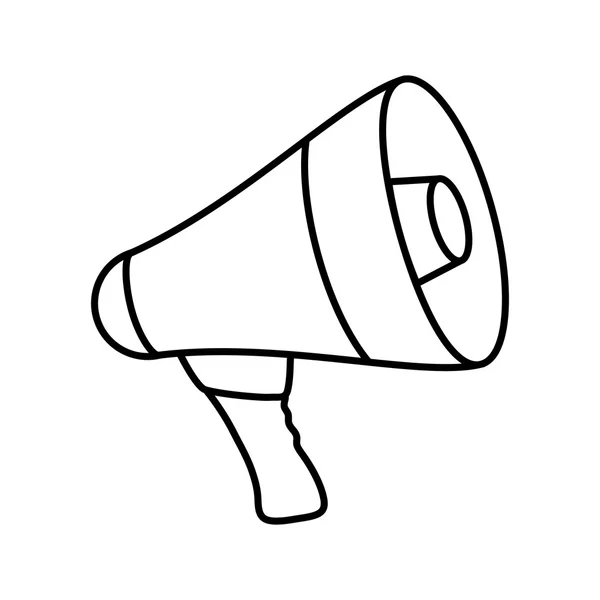 Icono del megáfono. Diseño de comunicación. gráfico vectorial — Archivo Imágenes Vectoriales