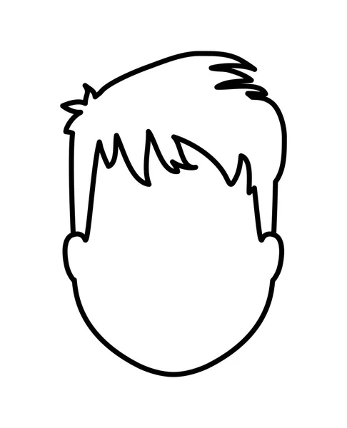 Εικονίδιο avatar του ανθρώπου. Σχεδιασμός πρόσωπο. διανυσματικό γραφικό — Διανυσματικό Αρχείο