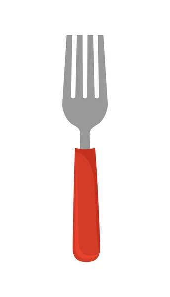 Icono de tenedor. Diseño de cubertería. gráfico vectorial — Vector de stock