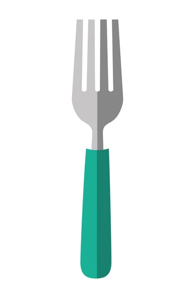 Çatal simgesi. Çatal bıçak takımı tasarım. vektör grafiği — Stok Vektör