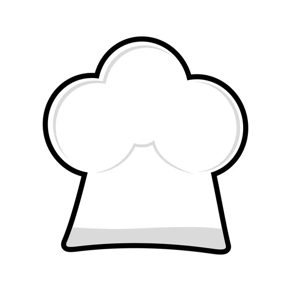 Ícone de chapéu dos Chefs. Design de menu. gráfico vetorial — Vetor de Stock