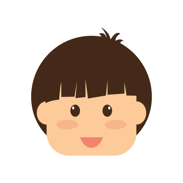 Kleine jongen pictogram. Kind ontwerp. vectorafbeelding — Stockvector