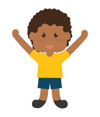 küçük çocuk simgesi. Evlat tasarım. vektör grafiği