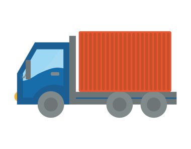 kamyon simgesi. teslim tasarım. vektör grafiği