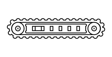 makine simgesi. teslim tasarım. vektör grafiği