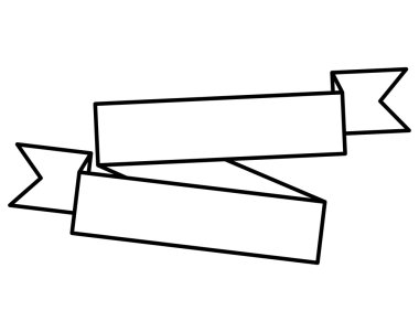 Kurdele simgesi. Dekorasyon öğesi. vektör grafiği