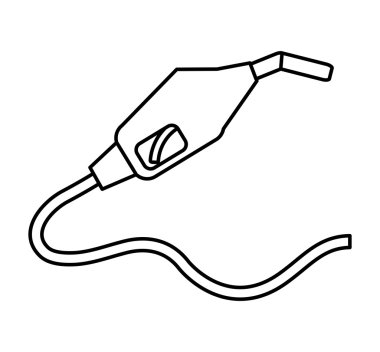 Dağıtıcı simgesi. Benzin istasyonu. vektör grafiği