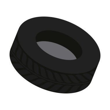 Tekerlek simgesi. ulaşım tasarım. vektör grafiği