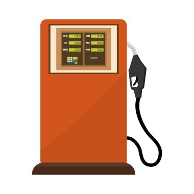 Dağıtıcı simgesi. Benzin istasyonu. vektör grafiği