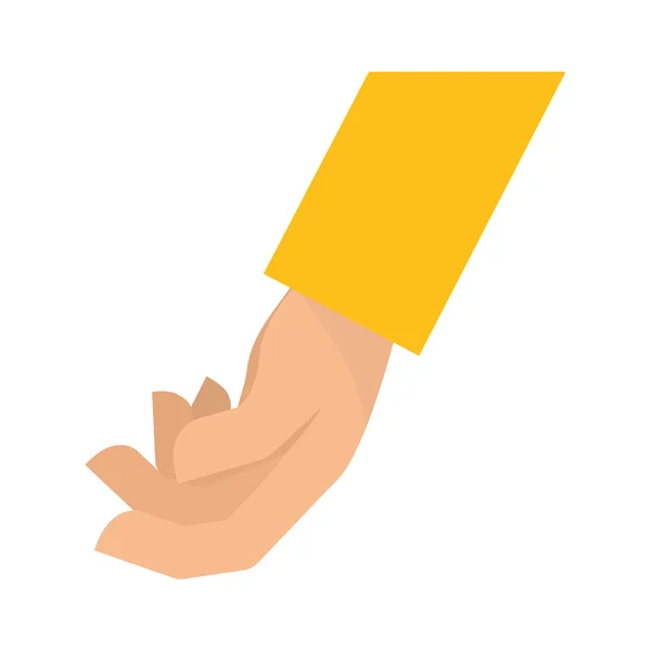Gest med fingrar ikon. Hand design. Vektorgrafik — Stock vektor
