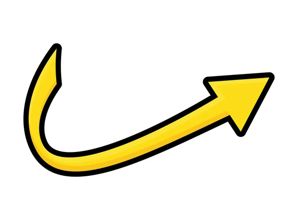Pfeil-Symbol. Richtungsgestaltung. Vektorgrafik — Stockvektor