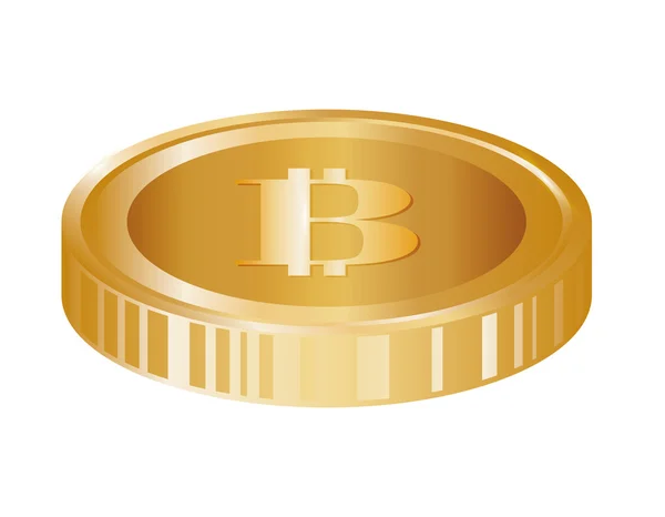 Ícone da moeda. Design de Bitcoin. gráfico vetorial —  Vetores de Stock