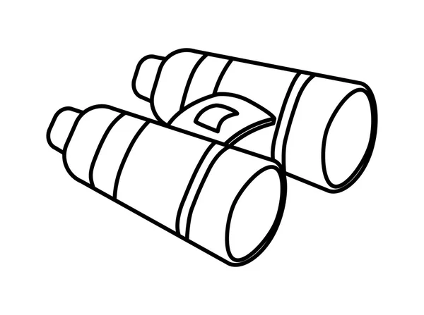 Icône de jumelles. Conception des forces armées. vecteur graphique — Image vectorielle