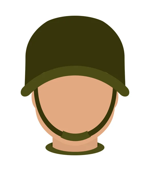 Soldier icon. Armed forces design. graphic vector — Stock Vector