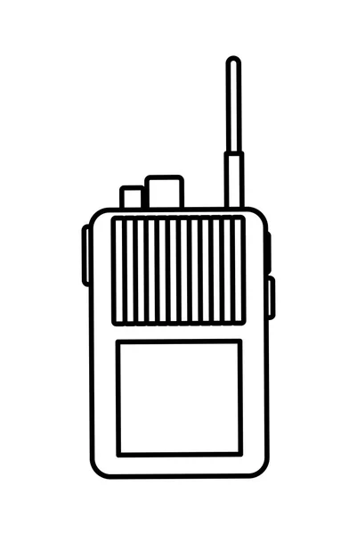 Icono de radio. diseño de comunicación. vector gráfico — Archivo Imágenes Vectoriales