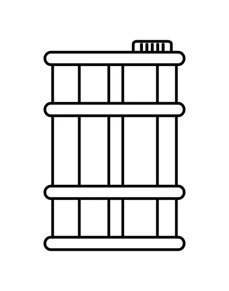 Ícone de barril. Posto de gasolina. gráfico vetorial — Vetor de Stock