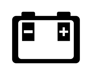 Pil simgesi. ulaşım simgesi. vektör grafiği